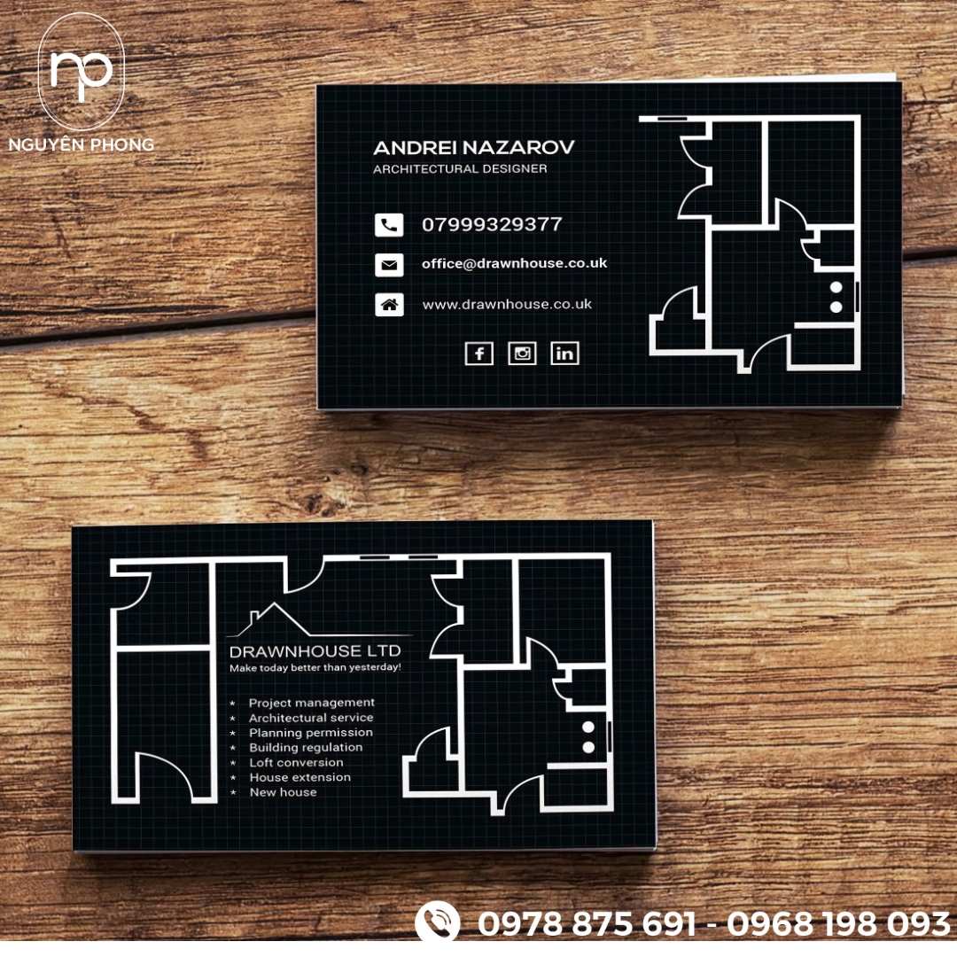 Card visit công ty xây dựng 